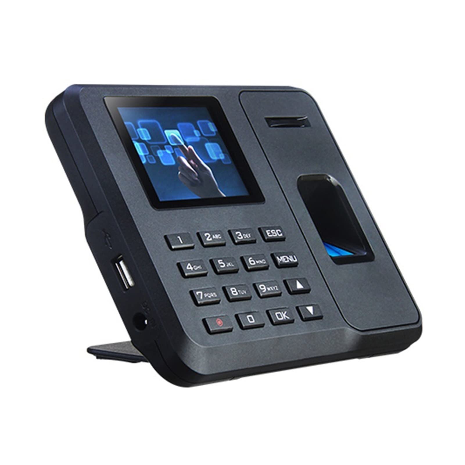 Mthckxjbsuz One Color Clocking In Machine, Tm1800 Fingerprint Time Attendance Machine Smart Fingerprint Time Attendance Machine Punch Card Machine Biometric Time Clock