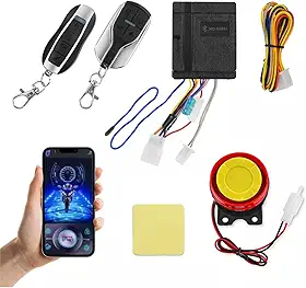 Dispositivo de Alarme Anti-furto para Moto e Carro Início com uma Tecla Desligamento do Busca Veículo Controle Remoto Duplo Sirene 125dB Detecção Vibração Anti-Sequestro