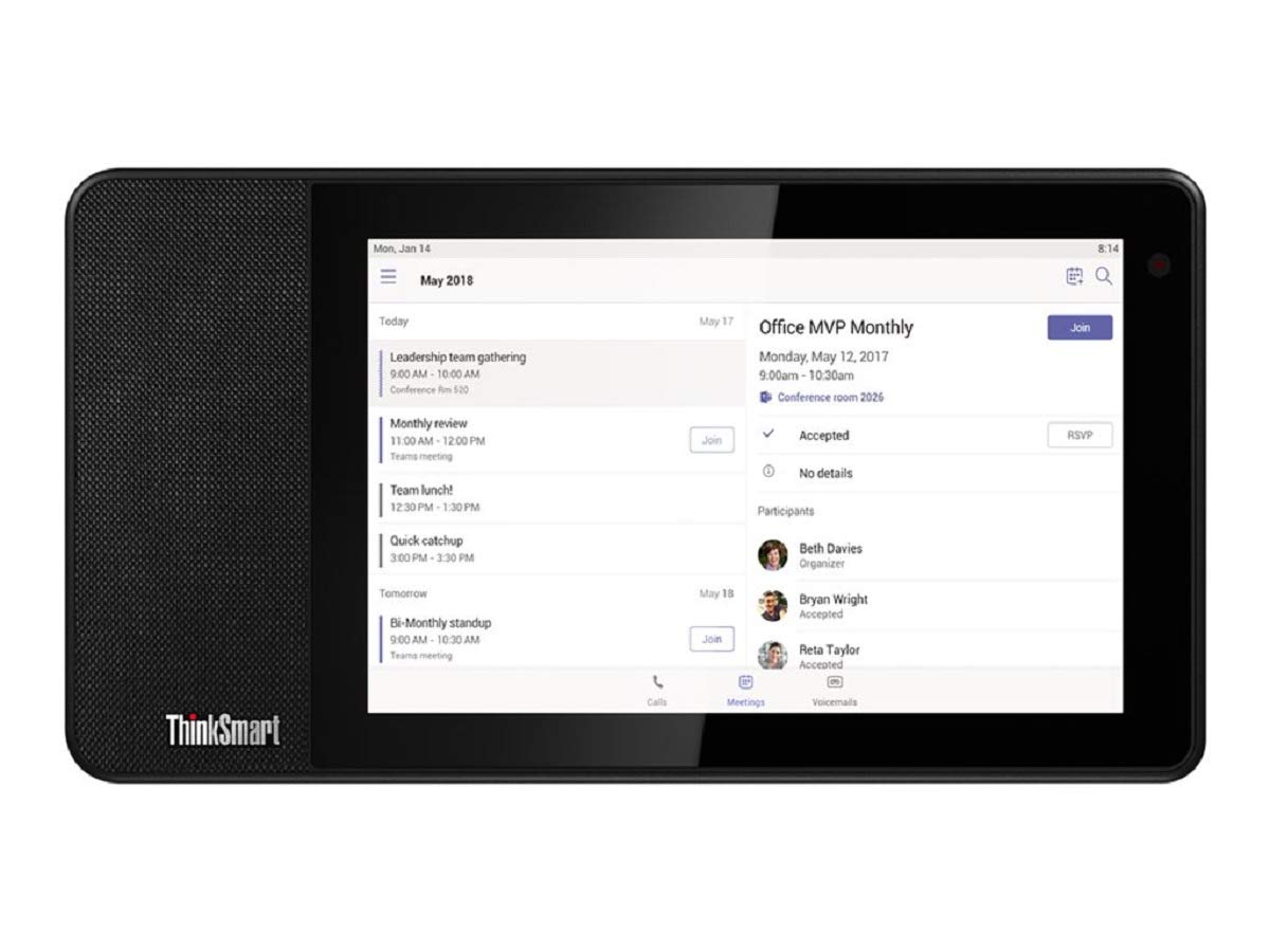 LENOVO TABLET THINKSMART VIEW 8 1280X800 WEBCAM 5MPX 2GB 8GB ANDROID 8.1