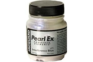 Jacquard Pearl Ex Iridescent powdered pigments 0.5OZ Interference Blue