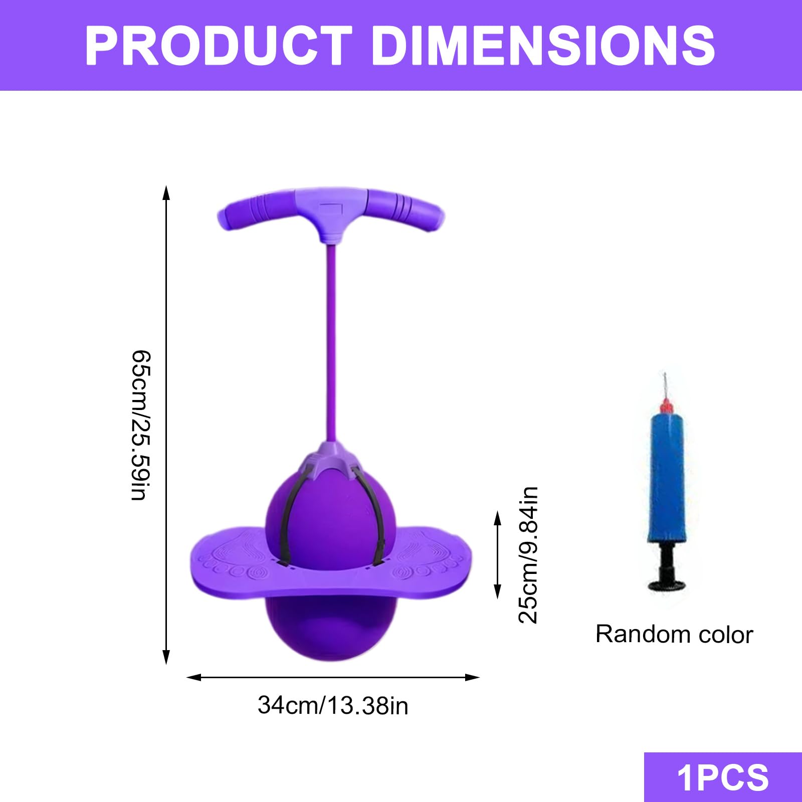 Balance Jumping Ball, Stick Pump Bounce Ball Jump Toy Jumper Ball With Handle Exercise Balance Fähigkeit High Board Strong Grip Deck Sticks Outdoor Fun