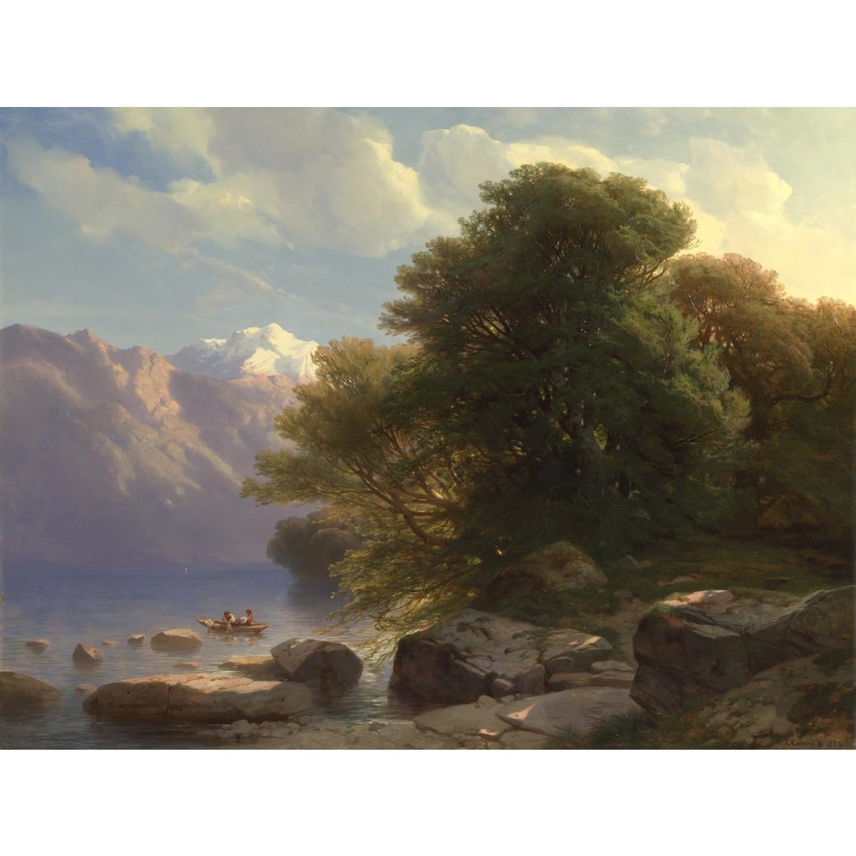 ARTICULOZY Alexandre Calame - Thun See - 102 x 127 cm gerollt Poster Wanddeko Kunstdruck
