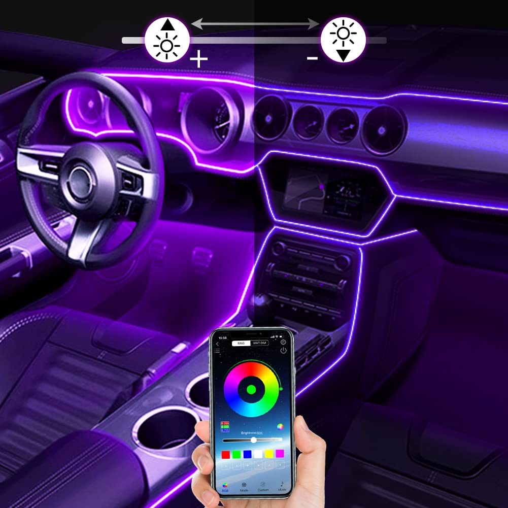 Amazon | 【第2世代】車 LEDライト 車内 アンビエントライト USB式