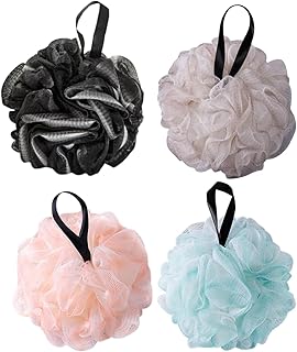 ليفة شبكية عالية الكثافة للبالغين والأطفال من اريكسول، مجموعة من 2 إسفنجة استحمام ناعمة ولطيفة للتقشير والتنظيف العميق للبشرة الحساسة يوميا