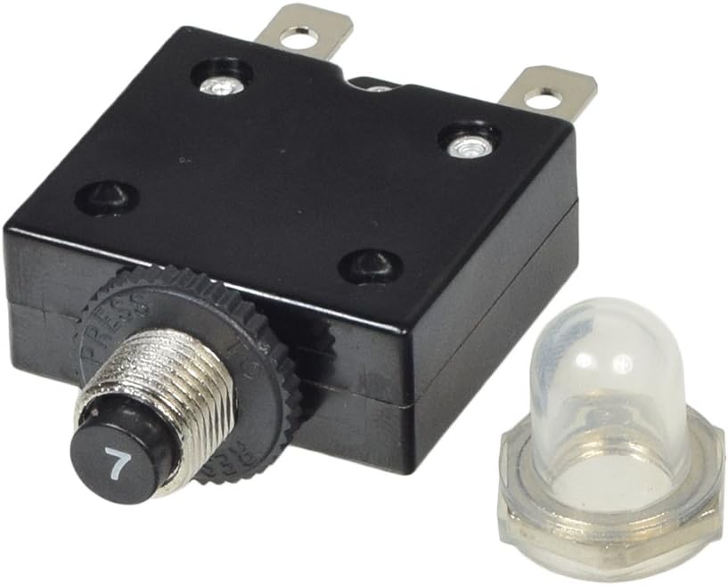 Monster Motion 32VDC 125/250VAC PushButton Reset Circuit Breaker with