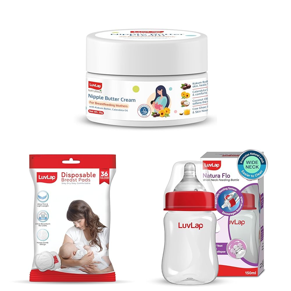 LuvLap Maternity Care Set - Nipple Butter Cream (100% Natural) 25g