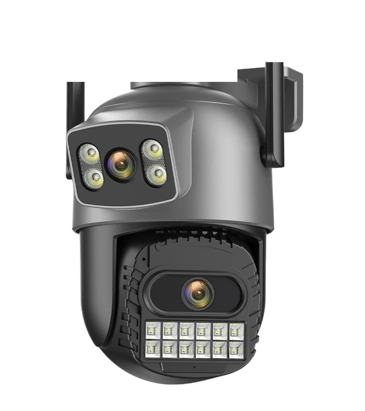Caméra IP 10MP 5K extérieure PTZ double lentille avec vision nocturne et carte SD 32Go