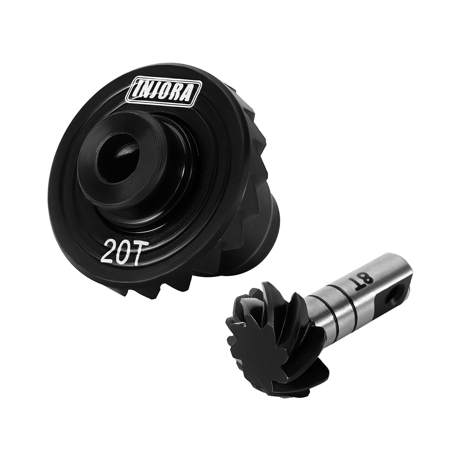INJORA 20/8T Steel Alloy Helical Axle Underdrive Gear Set for 1/18 RC Crawler Redcat Ascent-18 Upgarde(1 Set)