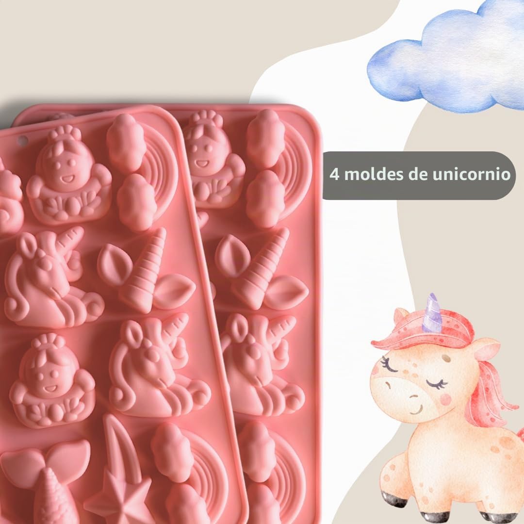 Pure Xocolate – Chocolate DIY – Kit creativo para 4 niños – Incluye 400 g de chocolate, 6 ingredientes de colores y molde de silicona – Cumpleaños infantiles en el interior – Juego de bricolaje