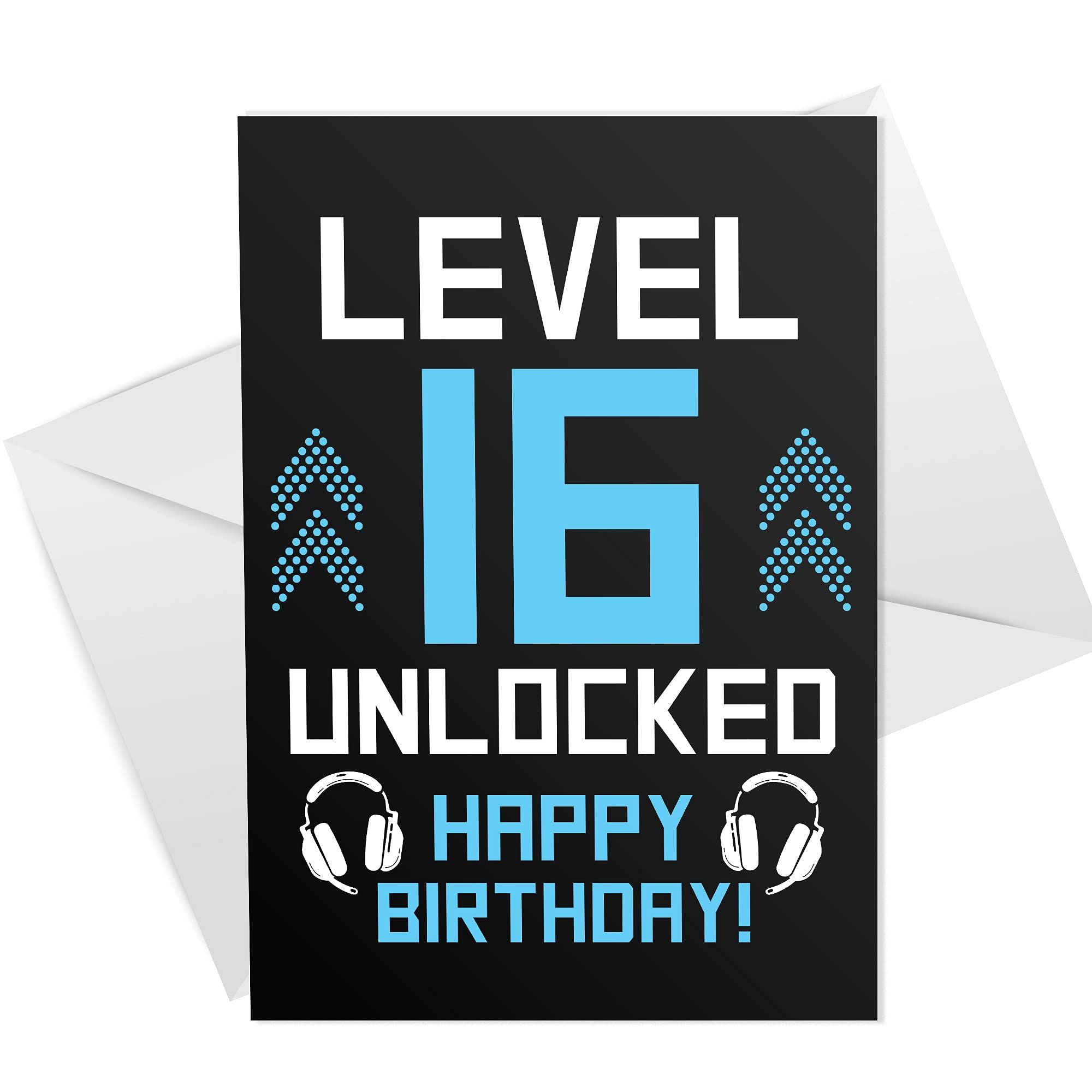 Funny 16th Birthday Card For Son Brother LEVEL 16 Humour Gaming Card For Men