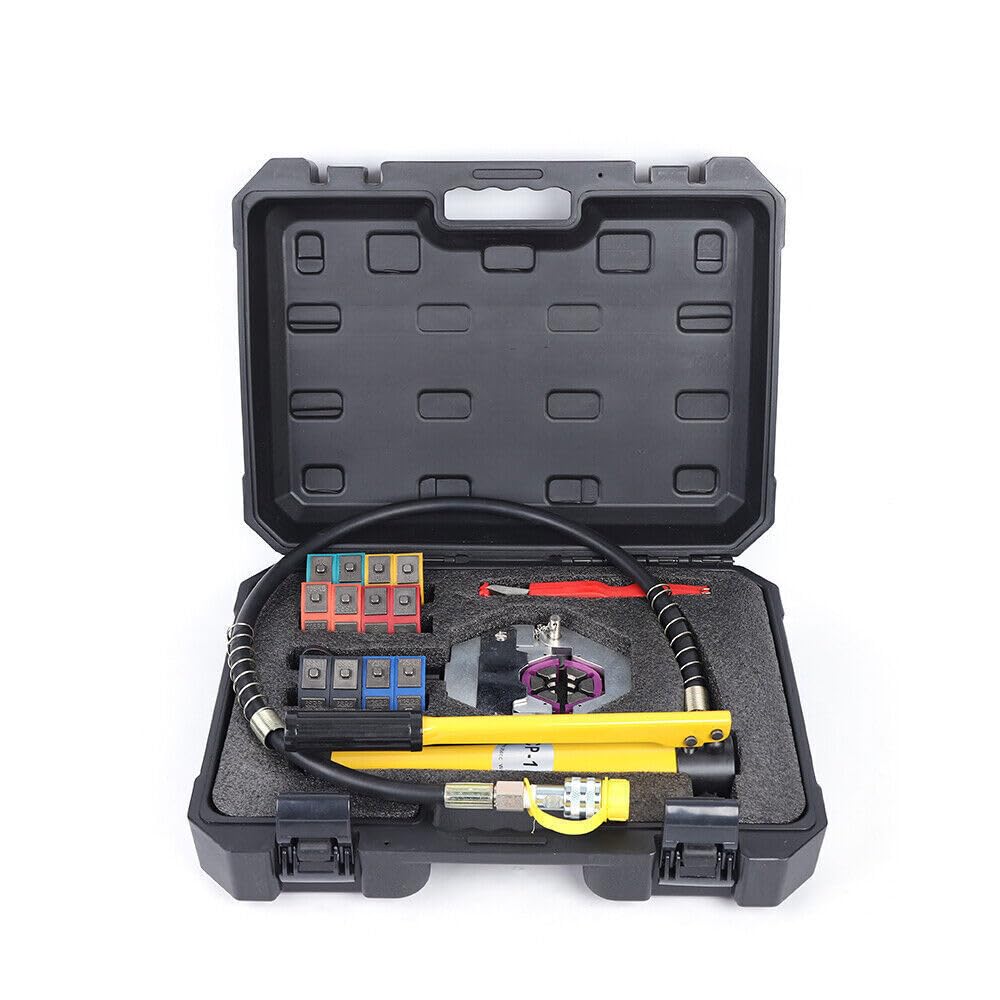 Pinza crimpatrice idraulica,aria condizionata automobilistica tubo pressione pressa crimpatura strumento idraulico pinza crimping kit pressa