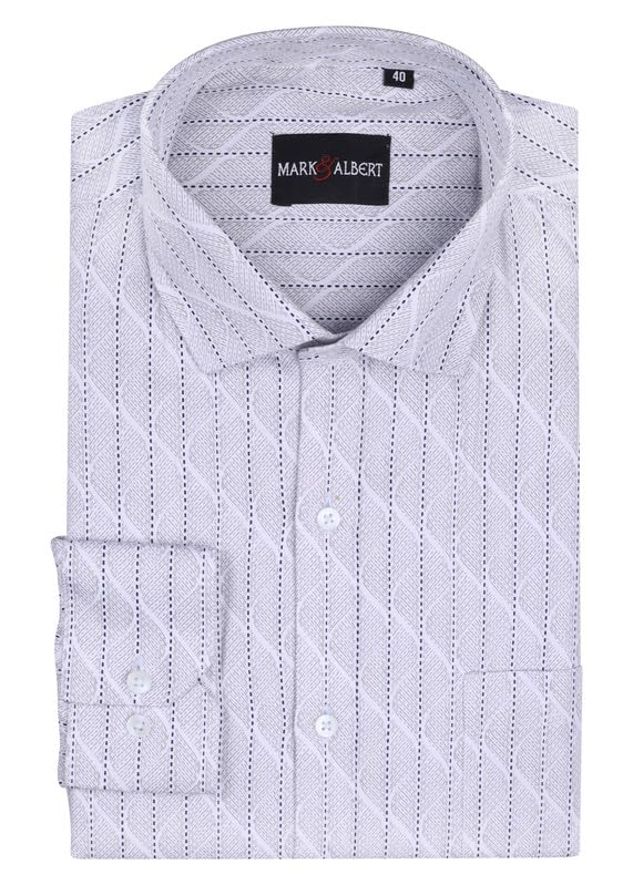 Image of MARK & ALBERT Mens Full Sleeves Checkered Shirt Regular Fit