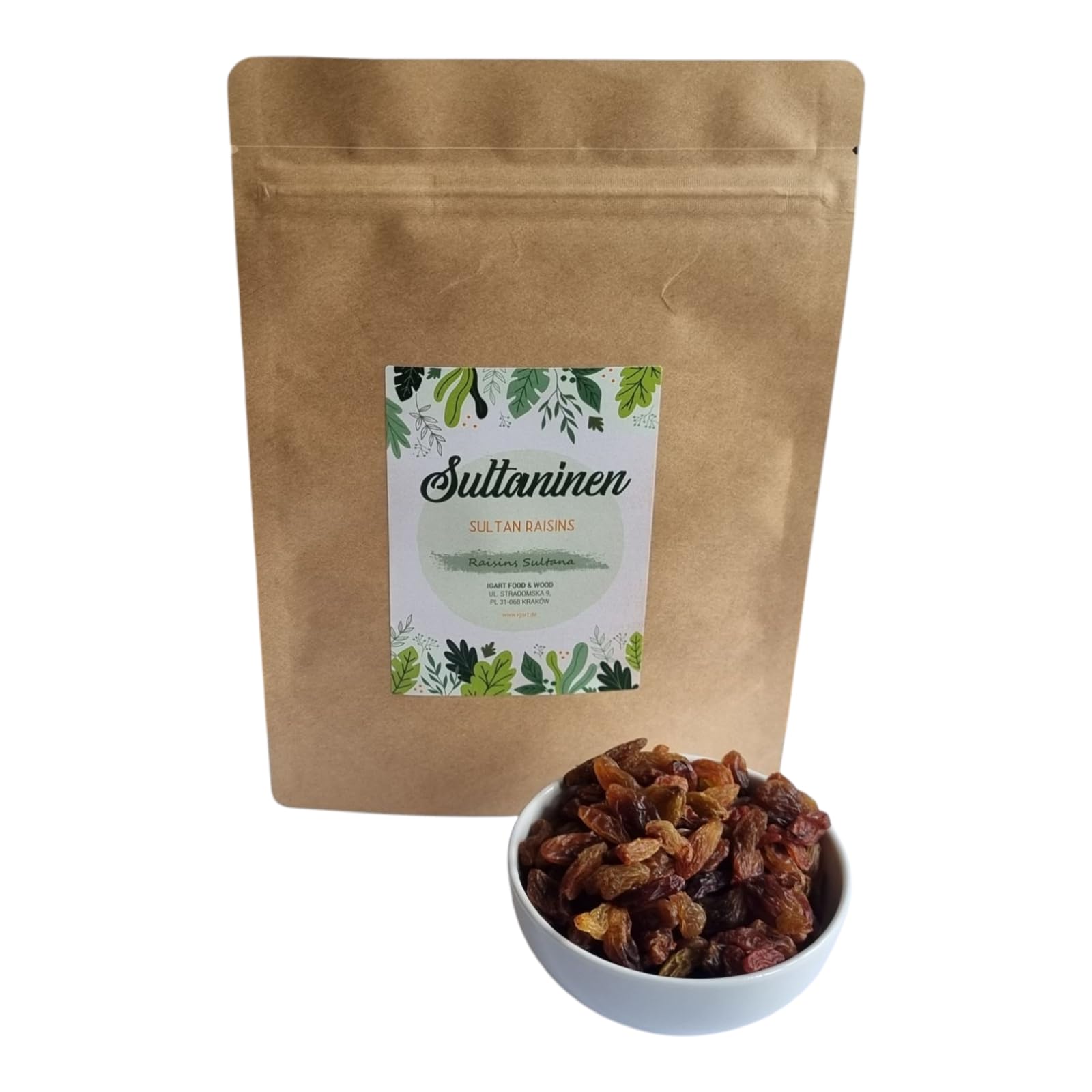 Sultaninen 5kg, Sultana Rosinen, Saftige Sultaninen für gesunde Snacks, Backwaren oder als Zutaten für verschiedene Gerichte, Ideal für die ganze Familie, 1A Qualität