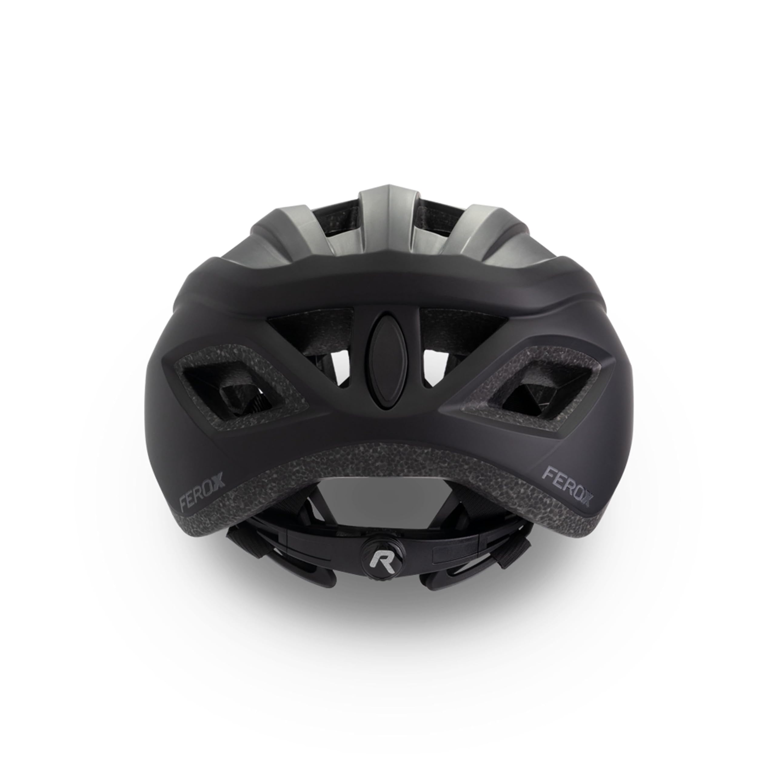 Rogelli Ferox II Fahrradhelm Unisex - Rennrad Helm, MTB Helm, Allround-Fahrradhelm - Schwarz - Größe L-XL