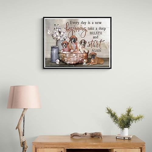 Miniatura 3 de YEEIFFD Boxer Dog - Kit de pintura de diamantes para adultos, 5D, kit de arte de diamantes de bricolaje con diamantes redondos de taladro completo