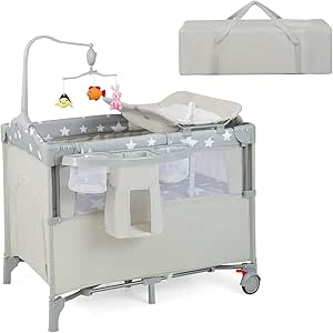 hauck Lettino da Viaggio Dream N Play - Culla Neonato Fino a 15kg - Letto Pieghevole 60x120cm