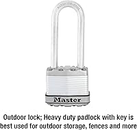 Vista 2 de Master Lock M1XDLJ Magnum - Candado resistente con llave, 1 paquete