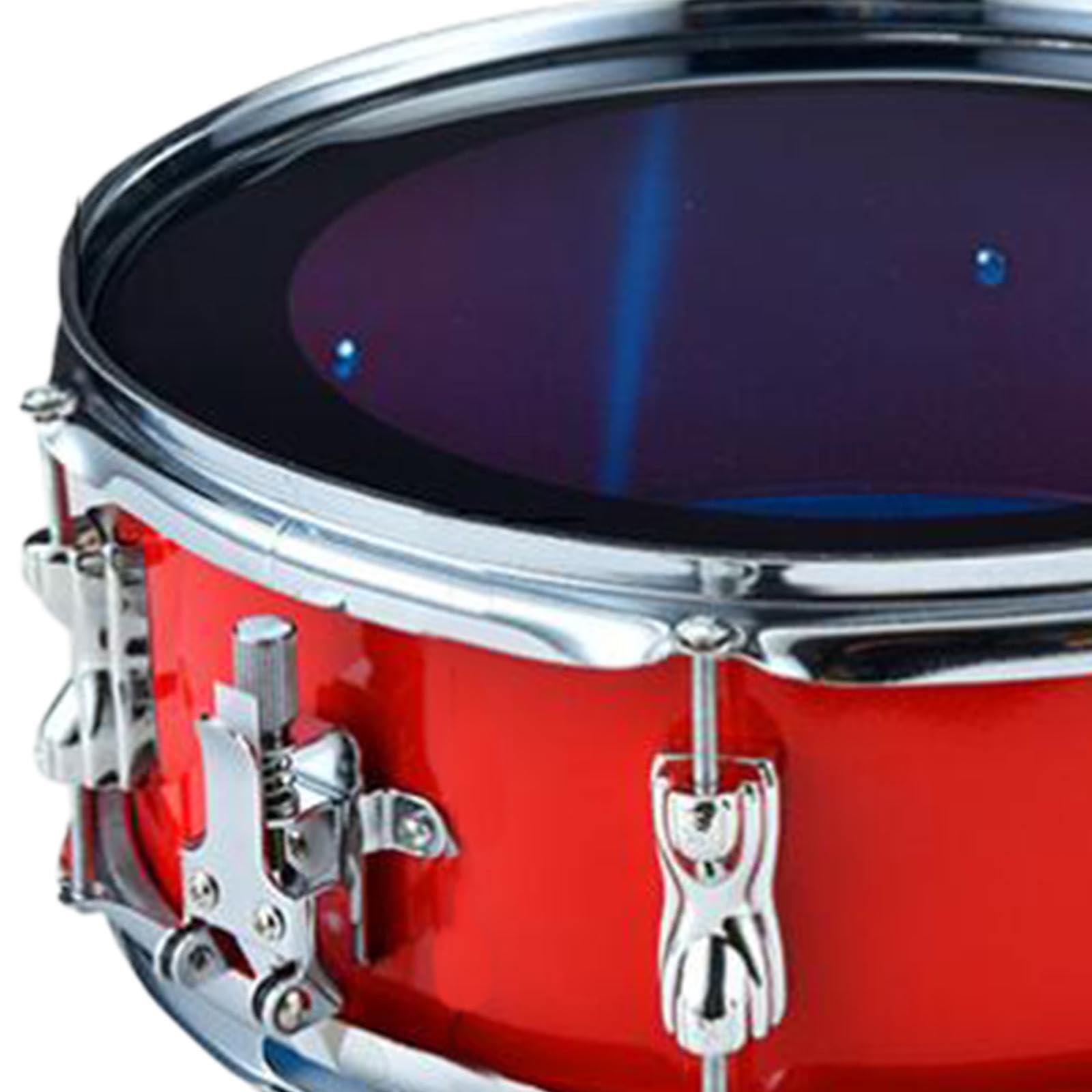 Strumento a percussione rullante da 13 pollici costruito con 16 cinghie di sabbia e caratteristiche a tono per gli amanti della musica. Set di, rosso, 35x14 cm