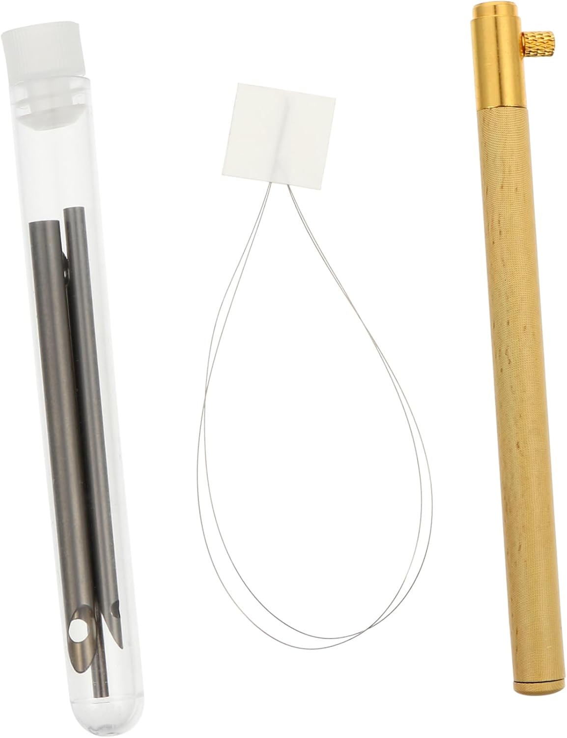 AKOOSY 1Set Handle Punch Needle Embroidery Tool with Threader for DIY Art Craft for Sewing Embroidery and Decorating Clothing and Home Textiles