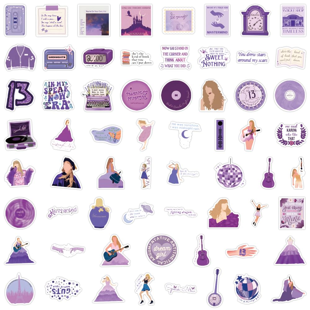 Singer Music Sticker Taylor Swift Birthday Decorations Laptop Sticker Country Music Stickers ...