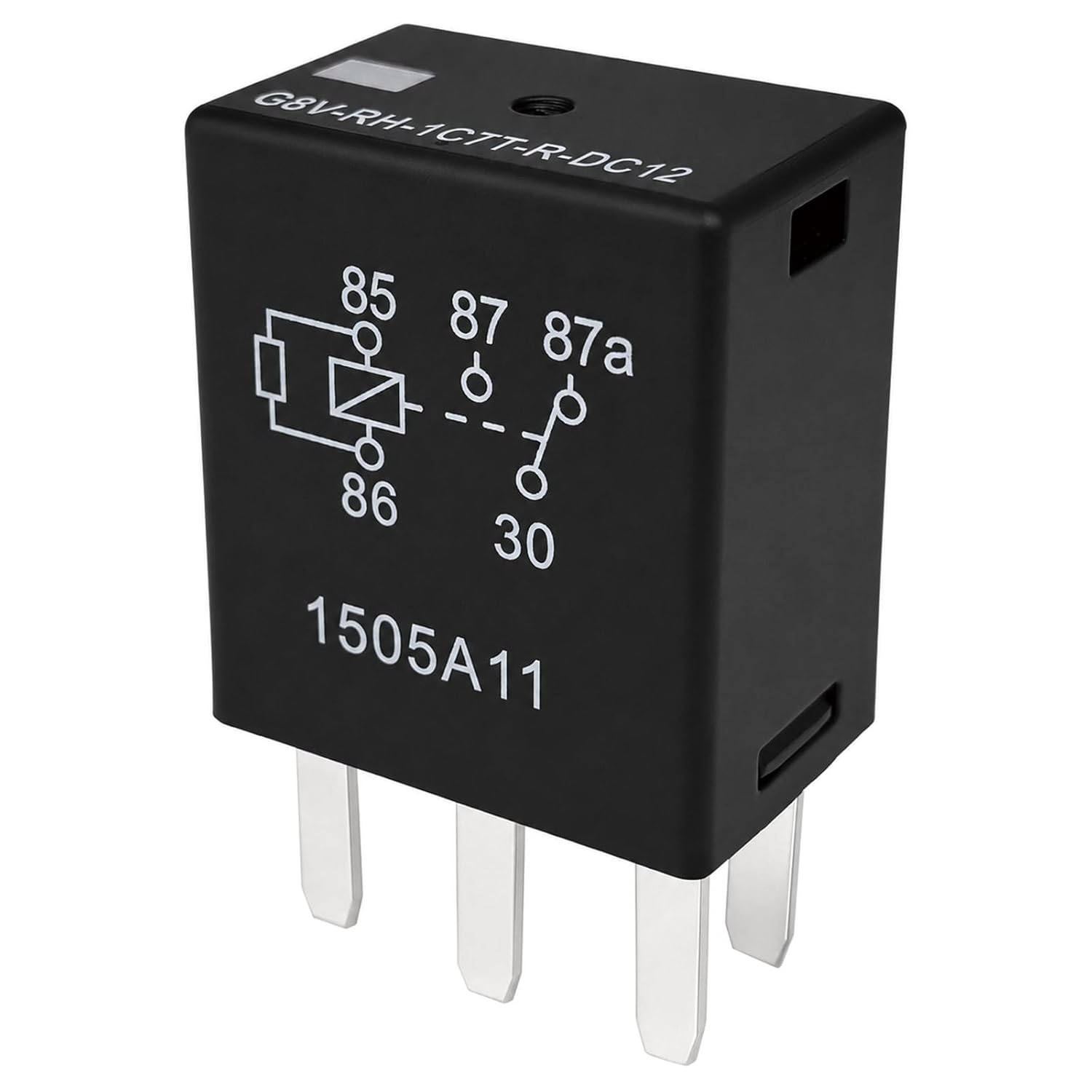 3-Pack G8V-RH-1C7T-R-DC12 Relay - 12VDC 35A 5-Pin SPDT Automotive Power Relay - Compatible with Omron G8V-RH Series & Bombardier Watercraft - Fixes Fuel Pump & Winch Failures