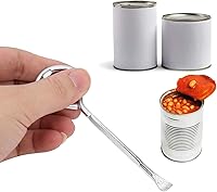 Vista 4 de Abrelatas de pintura de acero, 12 piezas de herramienta de apertura de cubo de pintura M10, removedor de tapa de lata de pintura al óleo 2 en 1