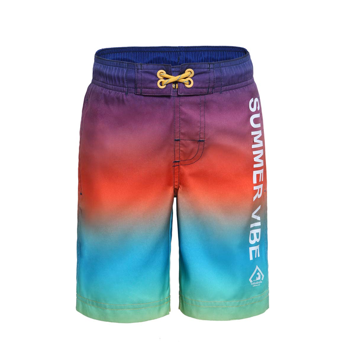 Boys' Swim Trunks UPF 50+ Quick Dry Bathing Suit Swimwear Beach Shorts with Mesh Lining-image-44
