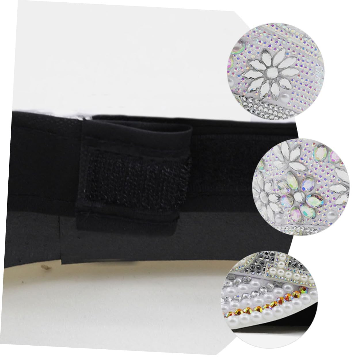 Sombrero de Capitán para Novia en Color Claro con Brillantes, Talla Única Ajustable, Accesorios para Bodas y Despedidas de Soltera, Adecuado para Fotografía y Fiestas Playa