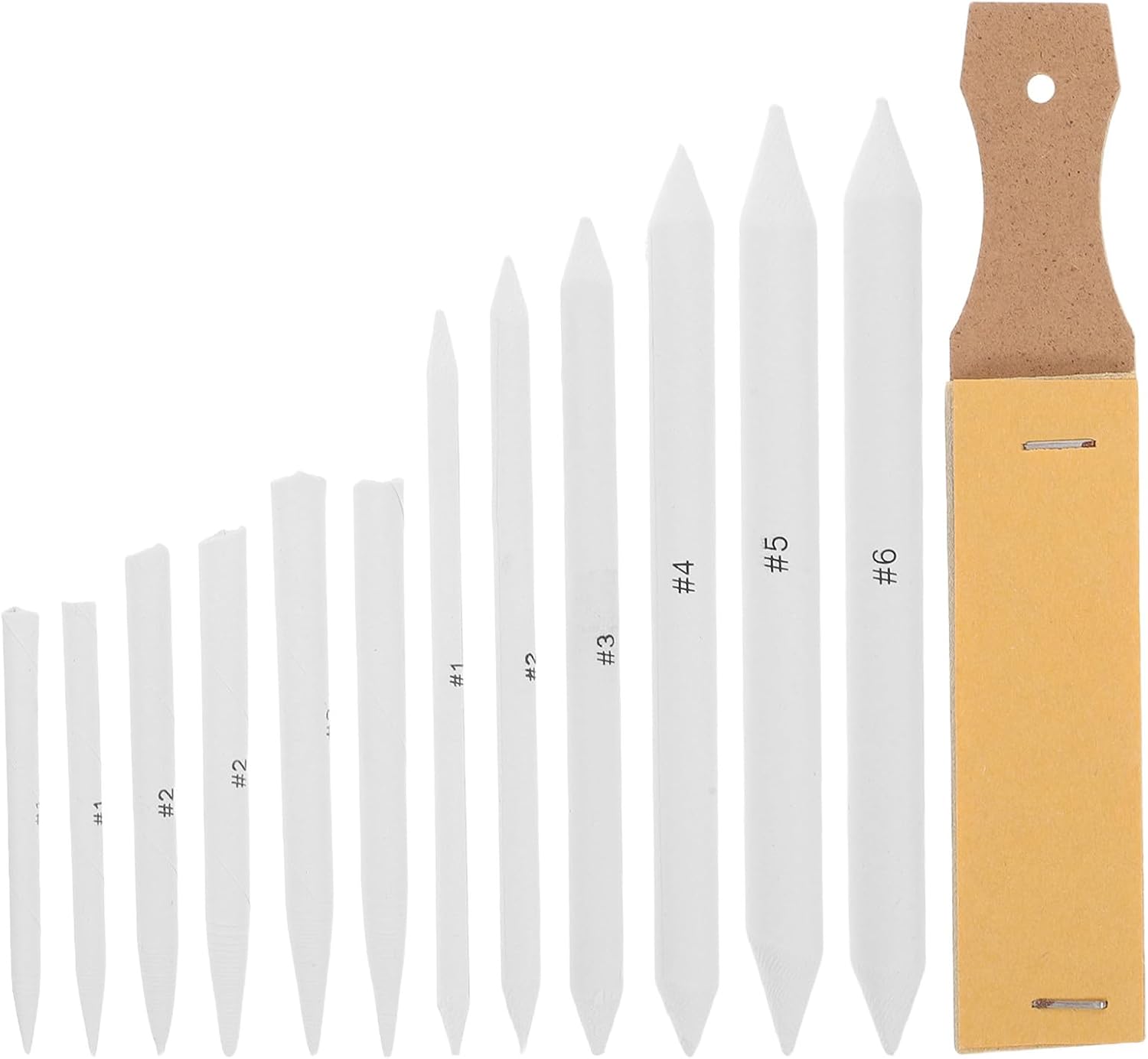 DOITOOL 1 Set Paper Art Blenders: Sketching Blending Tools Set with Paper Stumps Sandpaper Board for Art Students Professionals Detailed Drawings