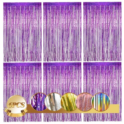 Daity Lametta Vorhänge 6pcs Glitzervorhang, 6pcs Glitzervorhang...