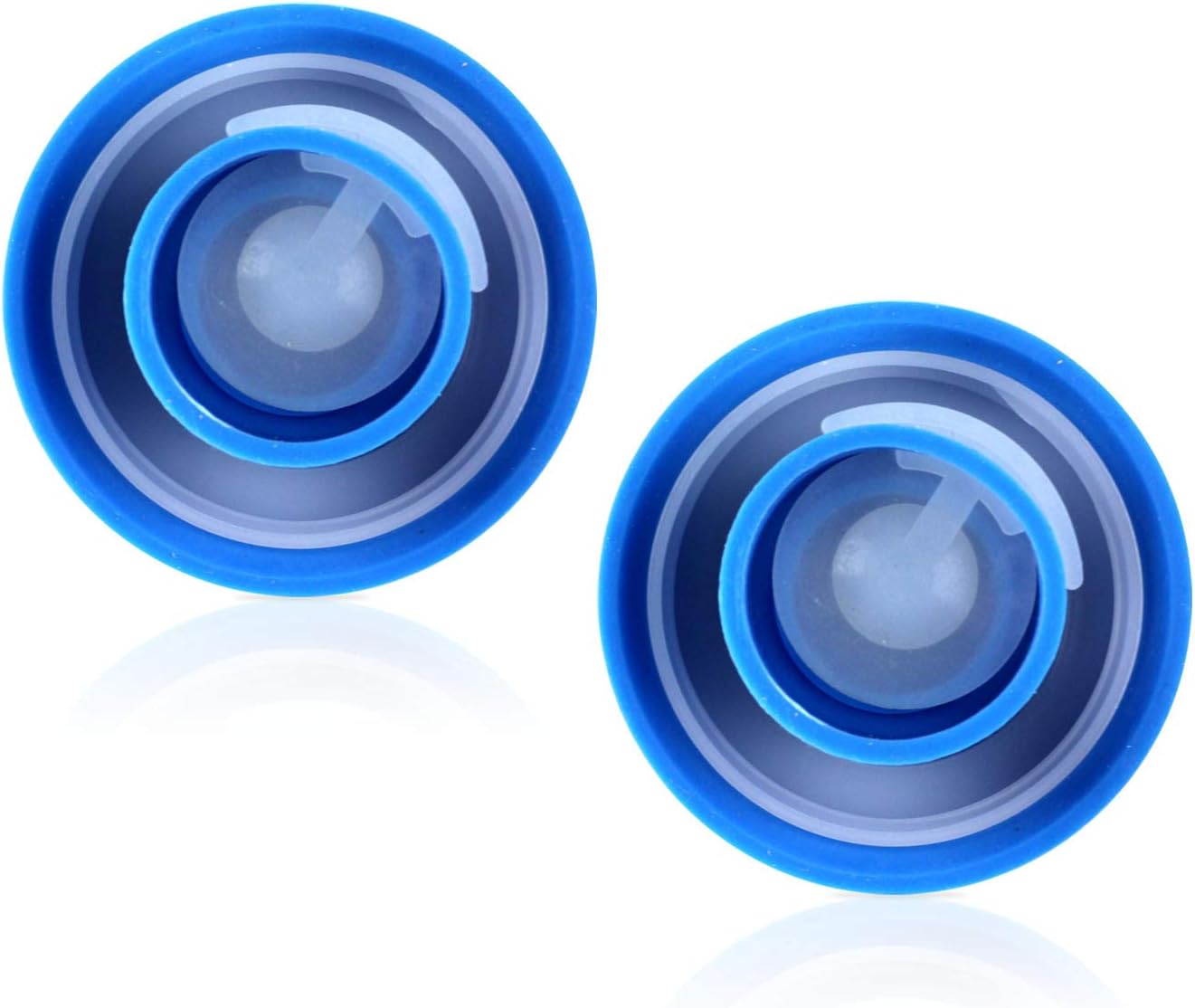 TERA PUMP 2PK – TRRWC02 Reusable No-Splash Cap for 48mm Screw Top/Snap on Crown Top (needs to remove inside white ring) 3 & 5 Gallon bottles and water dispensers with probes