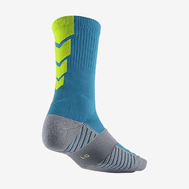 Nike Performance Cushioned Elite Socks Blue Green L