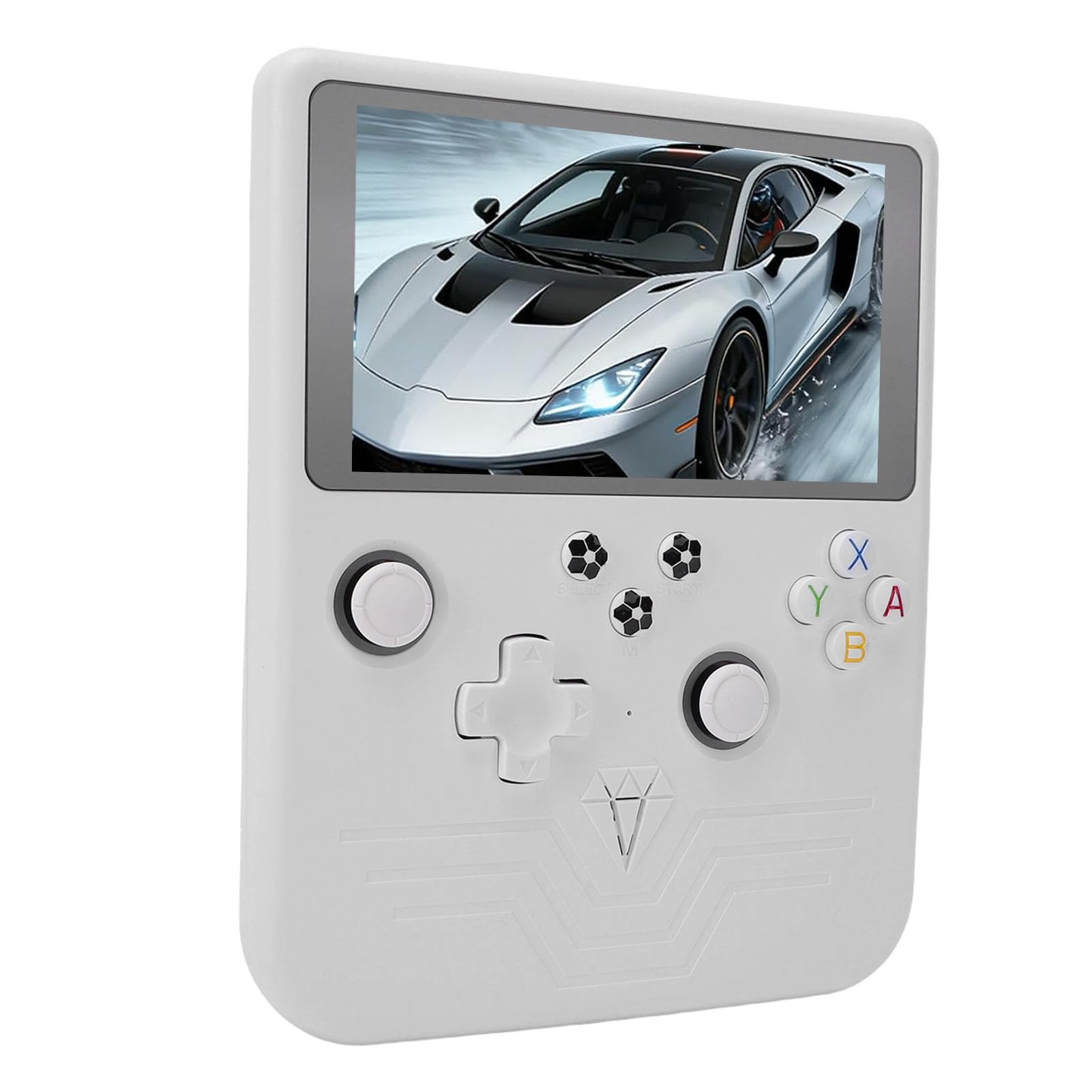 Consola de Juegos Portátil Consola de Juegos Retro Portátil con Pantalla HD de 6 Pulgadas para Entusiastas de los y Viajeros (Blanca)