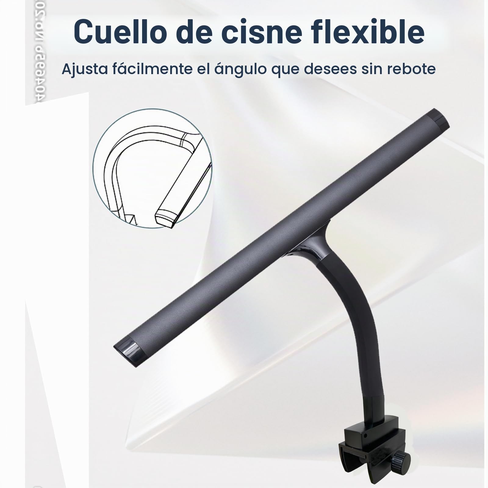 Luces de piano para piano digital y gran piano lámpara de clip led profesional lámparas de piano para hojas de música cuidado de los ojos 5 niveles de temperatura de color de 5 niveles