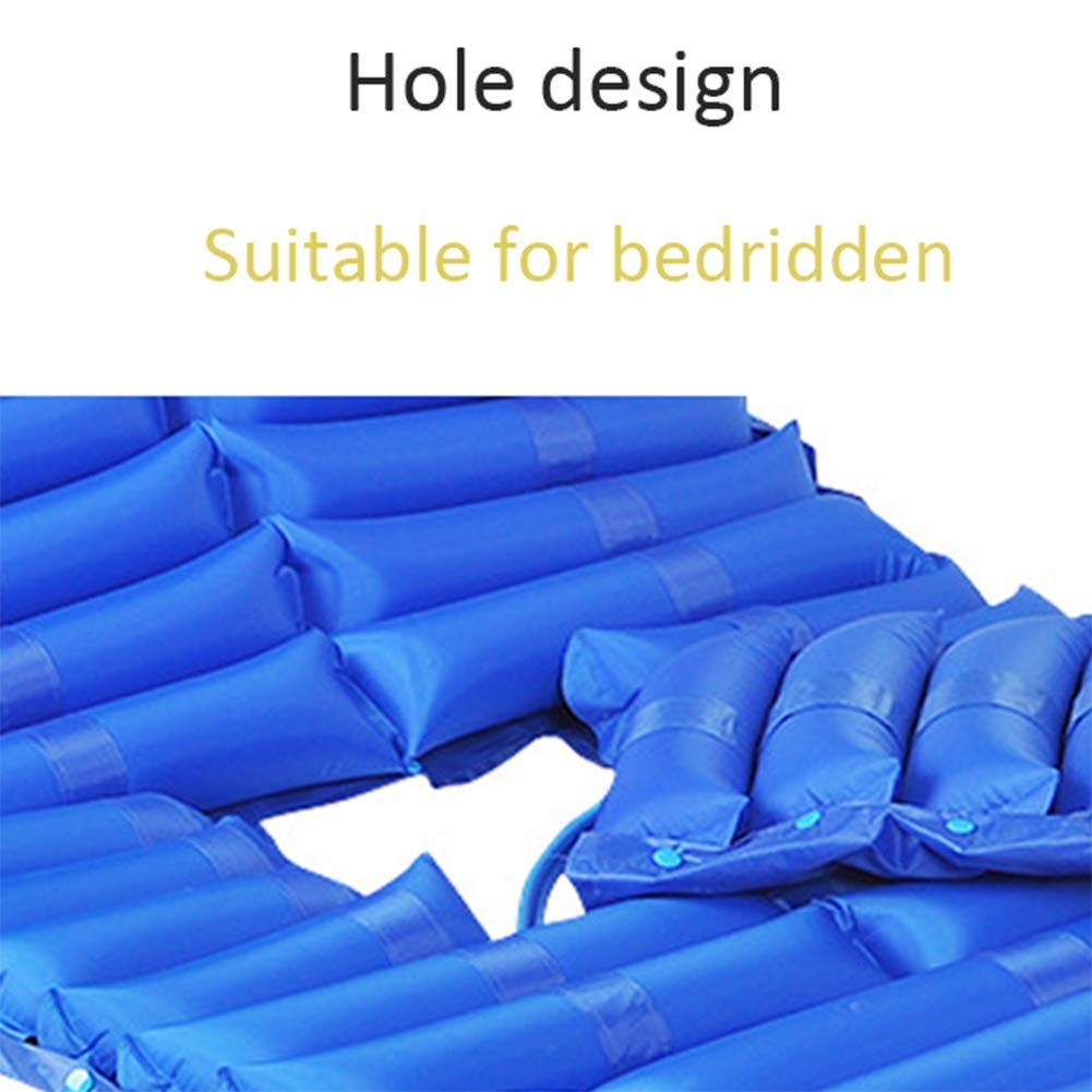 Colchón Inflable antiescaras, Airbag Desmontable, Impermeable, Transpirable, con Orificio, cojín para Dolor de Cama para Ancianos postrados en Cama