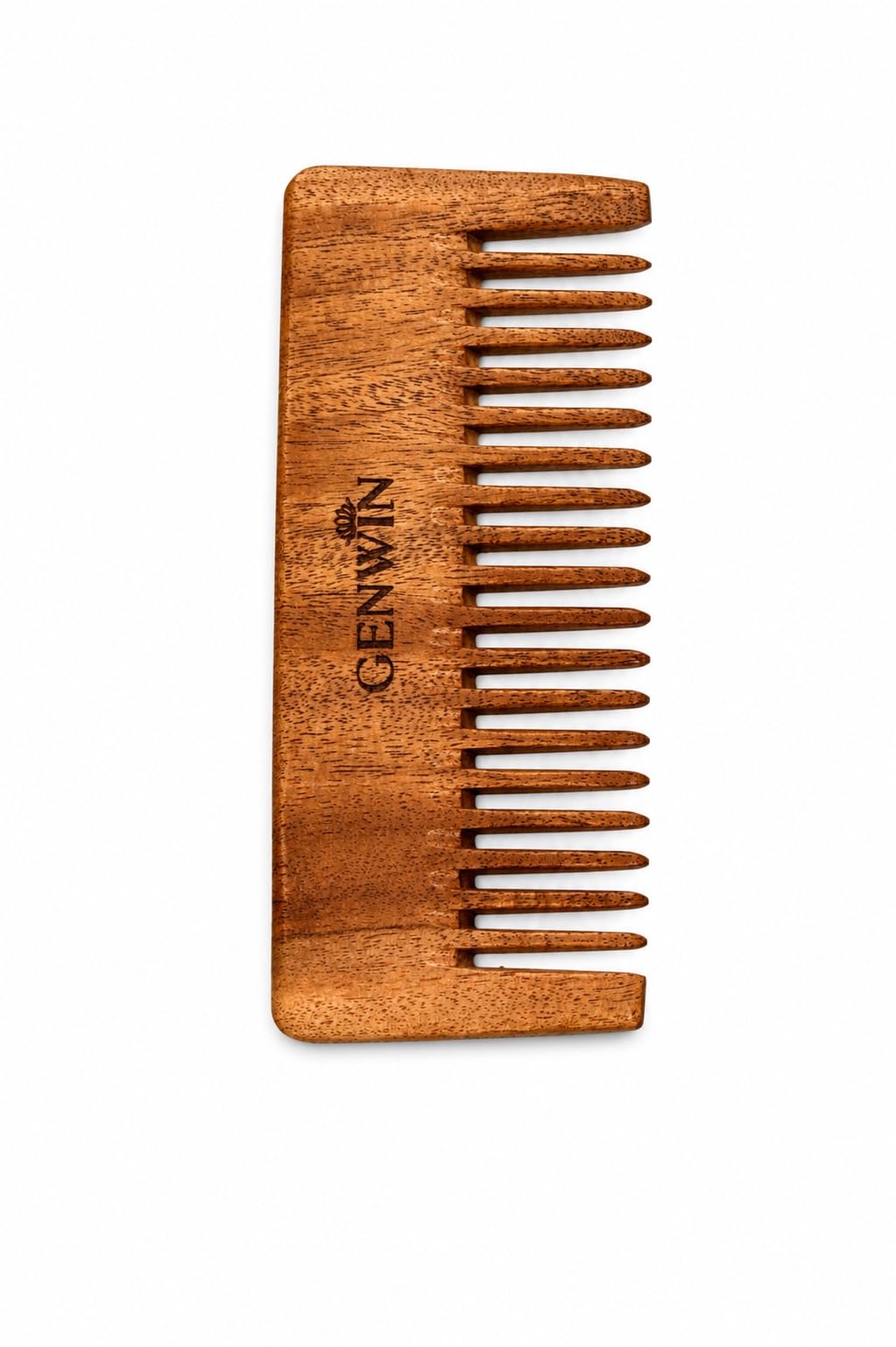 Genwin Neem Wood Comb | Reduces Hair Breakage & Frizz | Gentle Detangling Comb for Scalp Care & Healthy Hair | For Men & Women & all hair types-image-19
