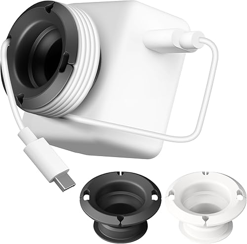 Nearockle Organizador de cargador plegable para cable de carga, compatible con bloque de cargador USB C, cargador de MacBook, cables de carga de PC,