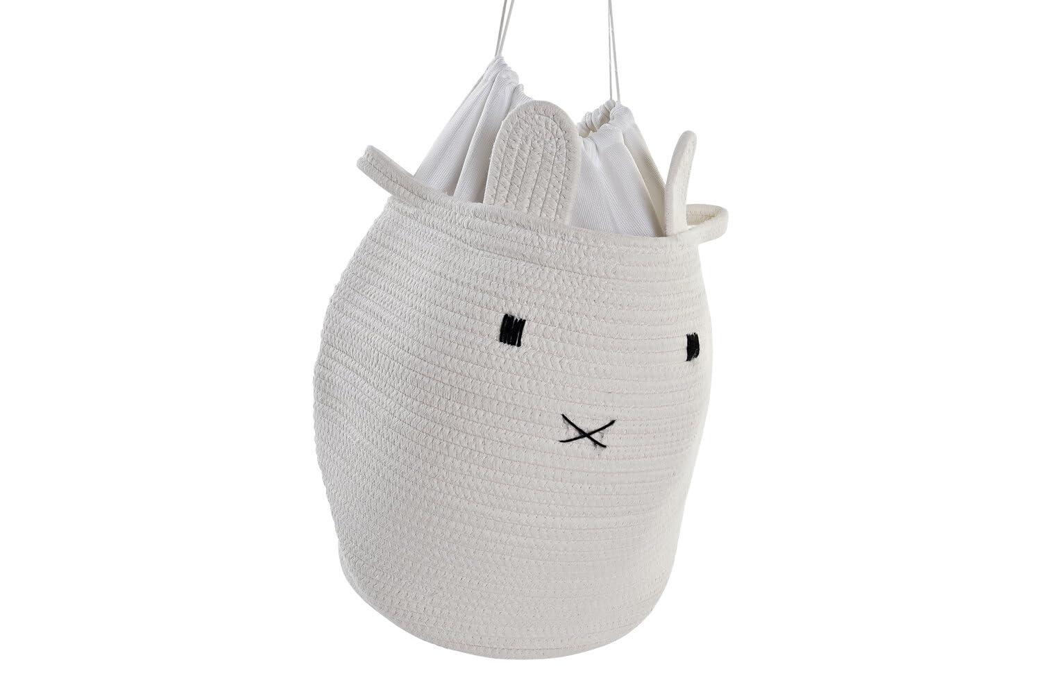 CESTA ROPA SET 2 ALGODON 35X35X49 BLANCO