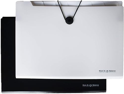 Organizador de carpetas de archivos expandible, 8 bolsillos tamaño carta A4, organizador de archivos de acordeón portátil, caja de archivos