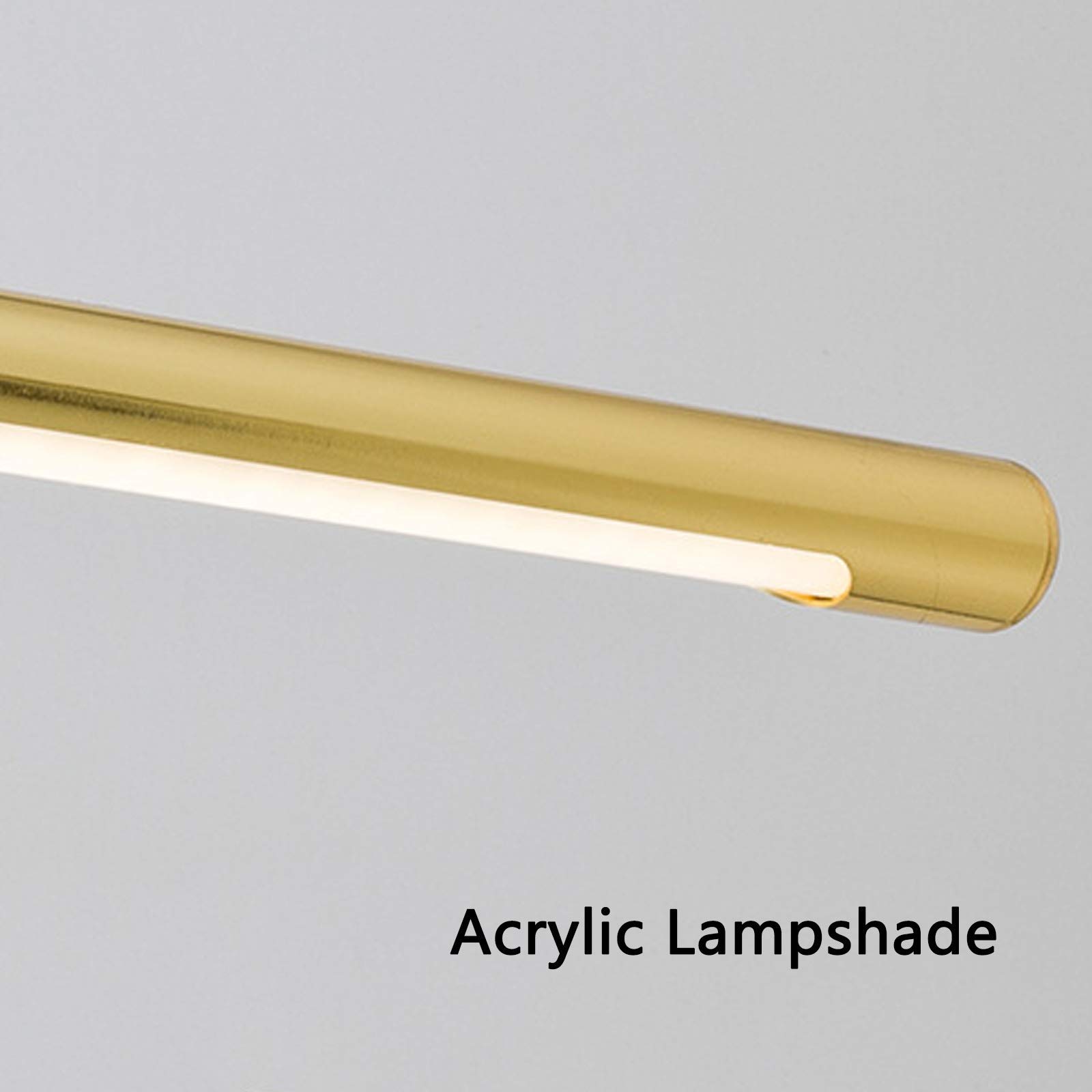 LED-Spiegel-Frontleuchte, goldene moderne Badezimmer-Spiegelleuchten, schwenkbar um 240°, Lampenkopf, neutralweiß, Badezimmerbeleuchtung, Metall-Spiegelschrankleuchten für WC, Tisch, Wandleuchte, 55