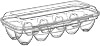 Buffer® 10-Pane Locking Lid Ovary Storage Box Yu110