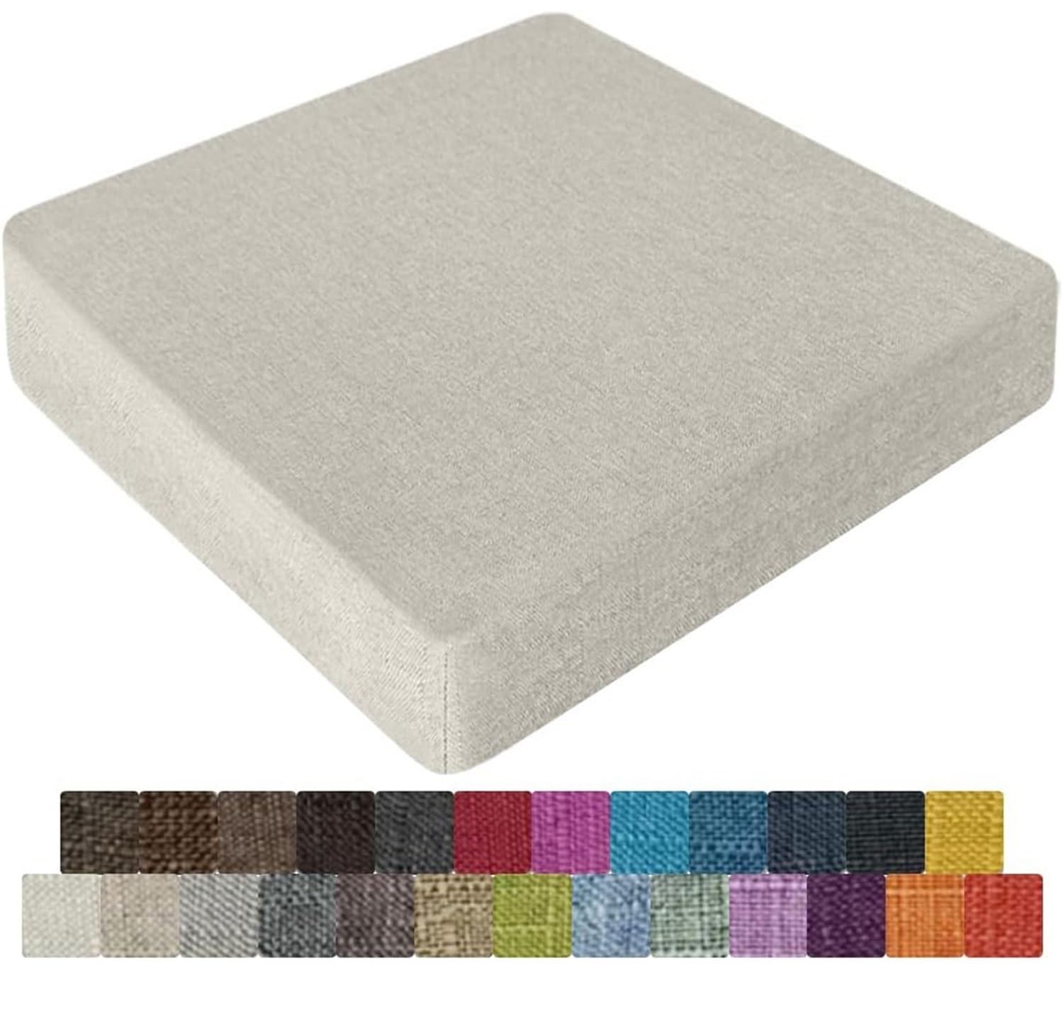 Cojines de asiento de espuma viscoelástica antideslizantes 40x40 cm para sillas de comedor
