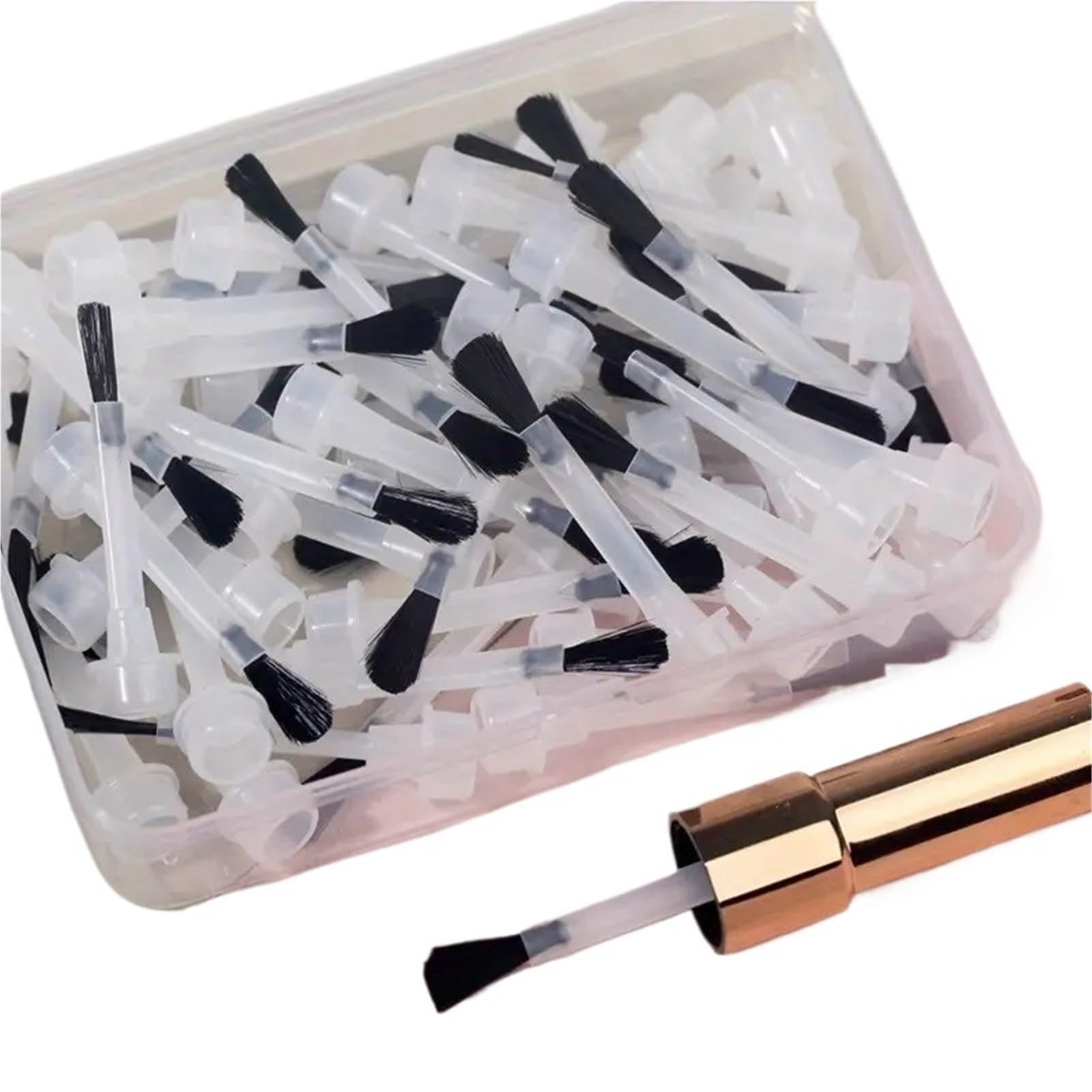 Pennelli unghie 66 pezzi/25 pezzi di pennelli for smalto for unghie, testine di ricambio, applicatori, strumenti for manicure per il Fai Da Te(66pcs set)