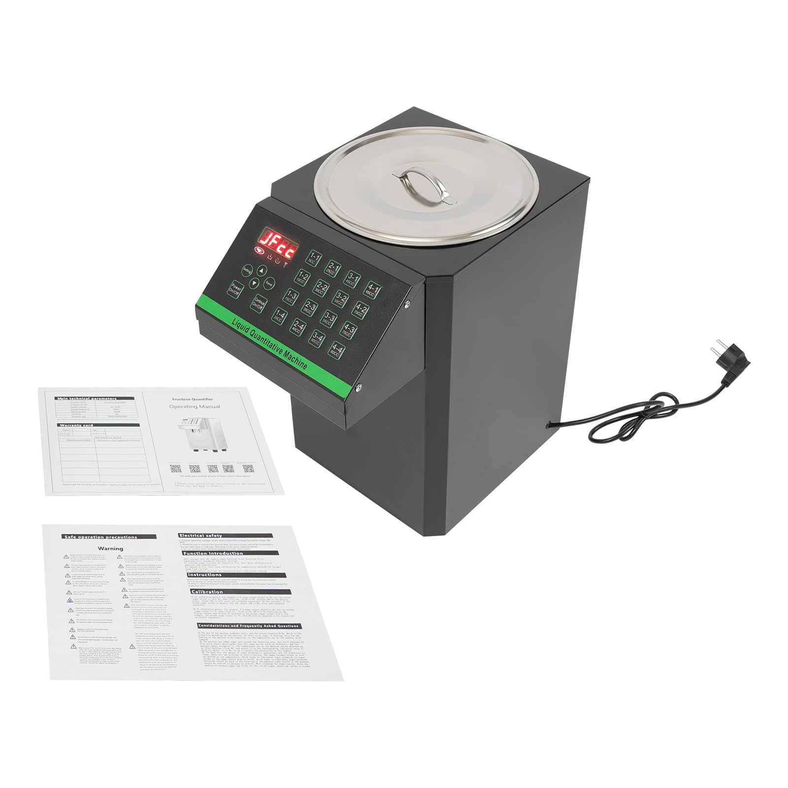 Quantificateur automatique de fructose - 7,5 l - Distributeur automatique de sucre de fruits - 450 W - Pour magasin de thé au lait, thé au lait, soda, sirop de sucre