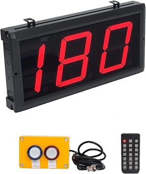 Digital Lap Counter 4 Inch Up Down with Switch Box Remote Red Track Shop School Factory Sports Production Line