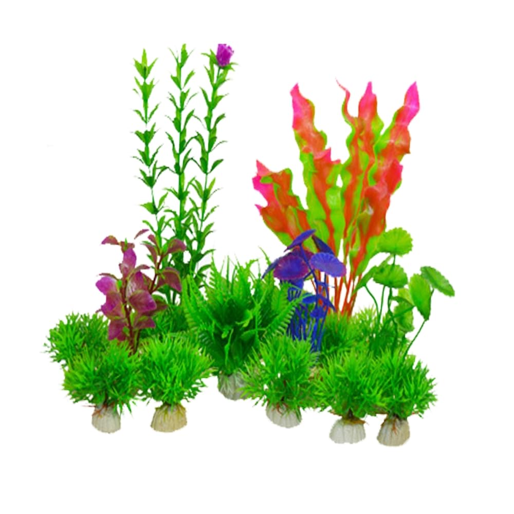Changyeah 16 Aquarium Kunstpflanzen Seetang,Erschaffe  Unterwasserwelt,Kunststoffpflanzen Aquariumpflanze,Knstliche Teichpflanzen  Gelten ...
