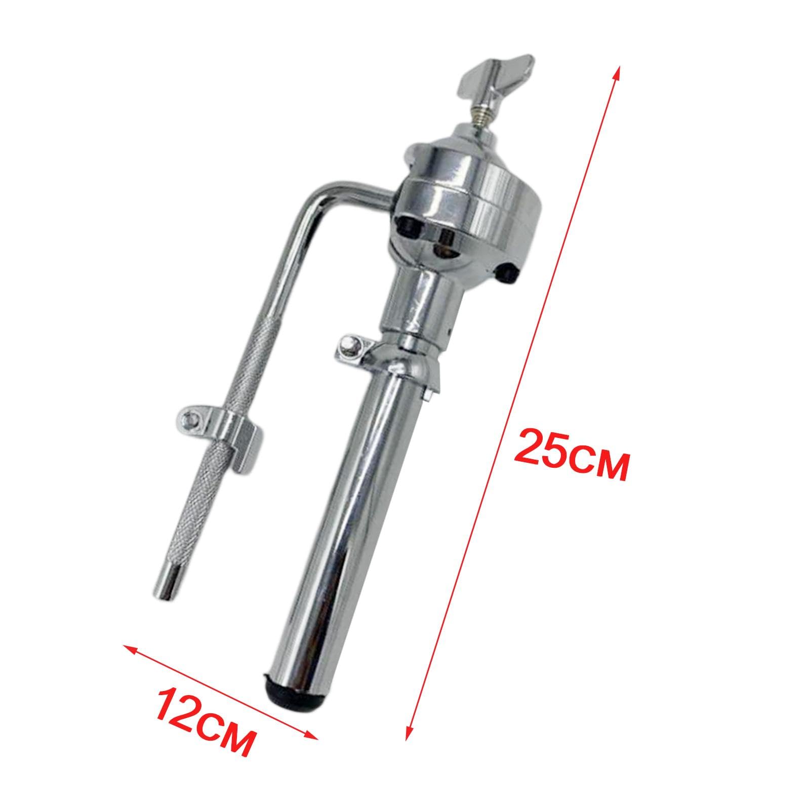 perfeclan Drum Rod Tom Mount Bracket, Tom Drum Stand, Tom Drum Holder Bracket for Drum Set, Drummer Musical Performance, Accesorio de percusión de hardware, Varilla Corta