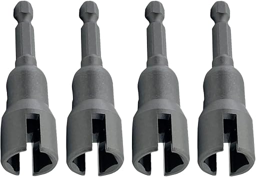 PowerWing Nut Driver,Wing Nut Drill Bit Socket Wrenches Tool 1/4 Hex Shank for Panel Nut Screws Eye Hook Bolt, 66mm
