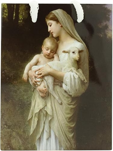 Miniatura 2 de Bolsa de regalo católica  Hermosos diseños marianos  Medalla milagrosa o virgen y niño  Incluye papel de seda y etiqueta de regalo  Ideal para la