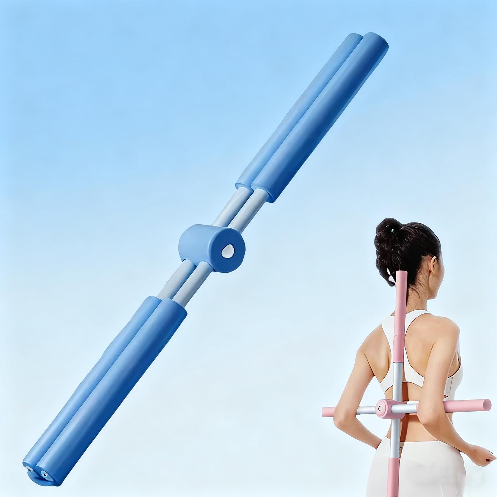 Yoga Kreuzstab Zur Haltungskorrektur - Verstellbarer Rückenstrecker